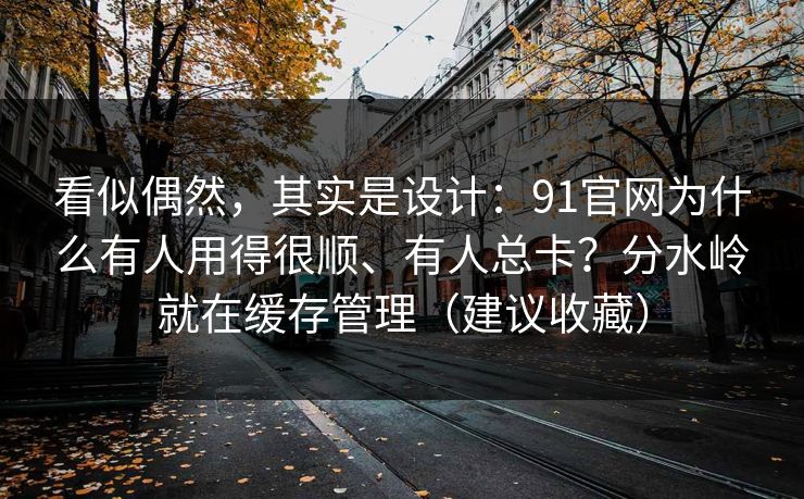 看似偶然，其实是设计：91官网为什么有人用得很顺、有人总卡？分水岭就在缓存管理（建议收藏）